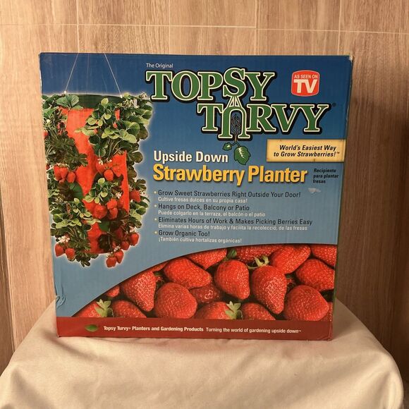 Topsy Turvy Upside Down STRAWBERRY Planter NEW - Picture 1 of 4